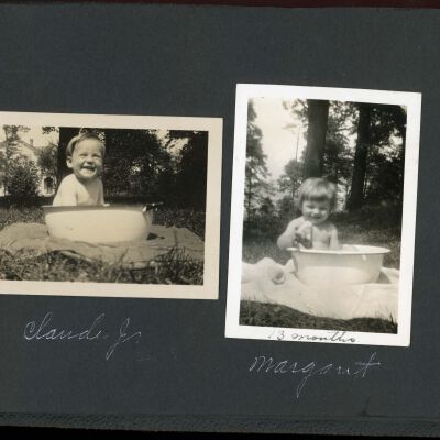 Claude Potts in washtub
