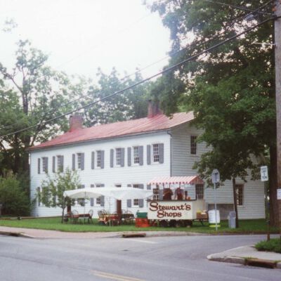 Elmendorph Inn with Stewart's Shop's Cart