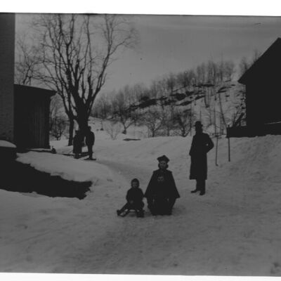 Children Sledding