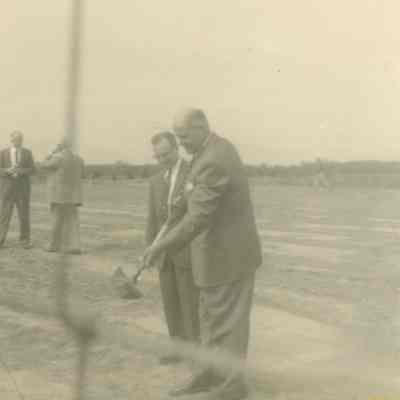 Dr. George F. Michael, Sr. at Ground Breaking for New High School