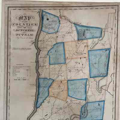 1829 Burr Map of Dutchess and Putnam Counties