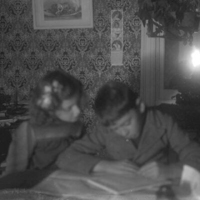 Children writing Santa
