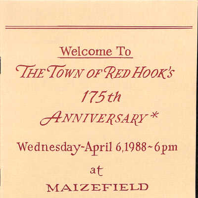 Red Hook 175th Anniversary Brochure