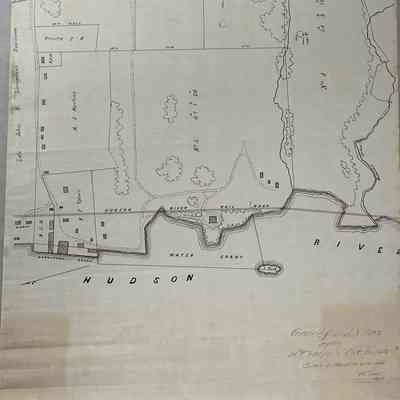 Survey for subdivision of Donaldson farm in Barrytown.
