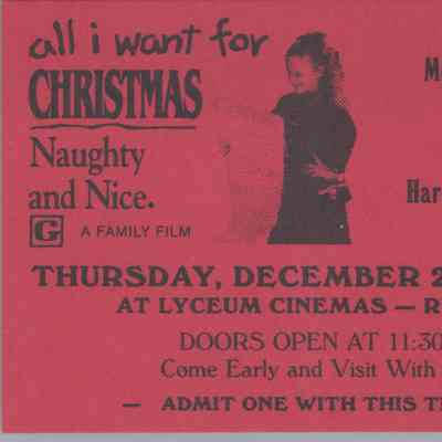 Lyceum Theater Ticket