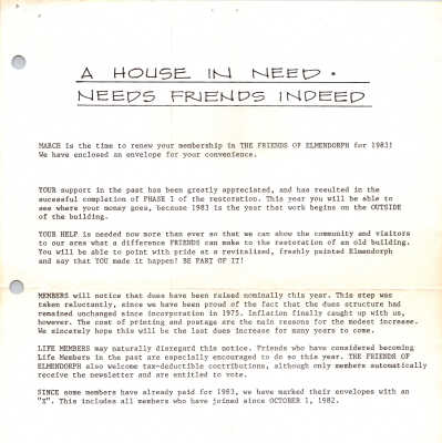 FOE Flyer, March 1983