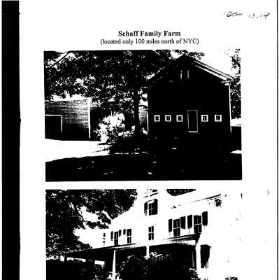 Flyer for Schaff Family Farm (Meadow Brook Farm)