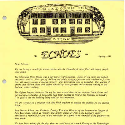 1991-1 FOE Newsletter, Spring 1991