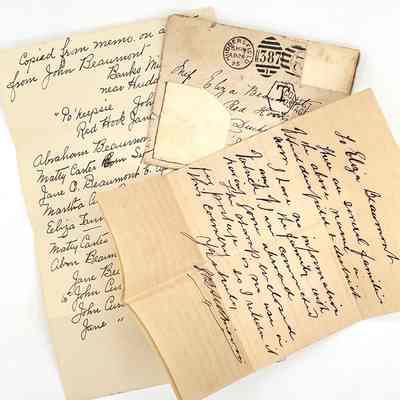 Letters to Eliza Beaumont, 1895