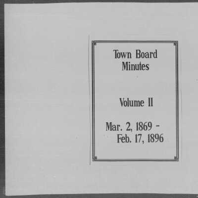 Vol. II of Town of Red Hook Board Minutes