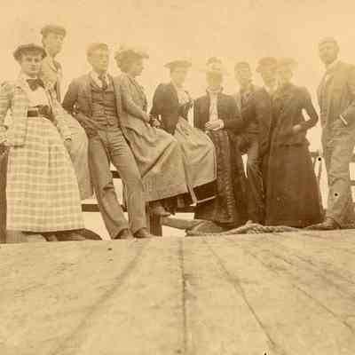 Mary E. Kerley, Eliza Massonneau, Arthur Elting, Isabel Scudder, Florence Perrine, Mrs. Lydecker, Ed Massonneau, Clow, Bessie Perrine, Harvey Losee