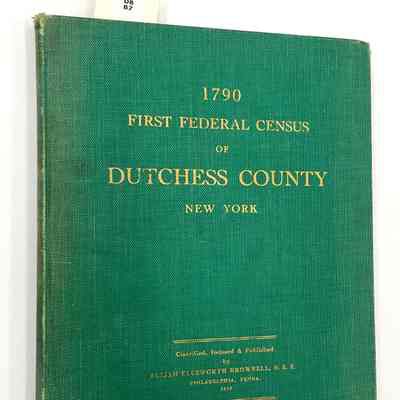 1790, First Federal Census of Dutchess County, New York