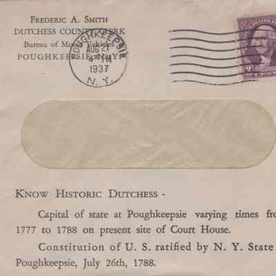 Envelope from Dutchess County Clerk