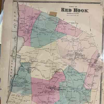 1867 F. W. Beers Map - Town of Red Hook, Plate #58