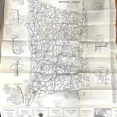 Map of Dutchess County 1957-1958