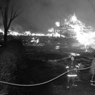 Red Hook Scheffler's Lumber Yard Fire 1964 3