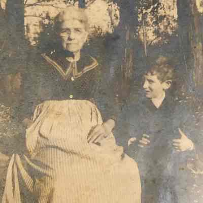 Permilia and great-grandson, Rodney Clum