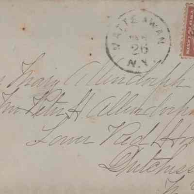 Envelope for Miss Mary Allendorph