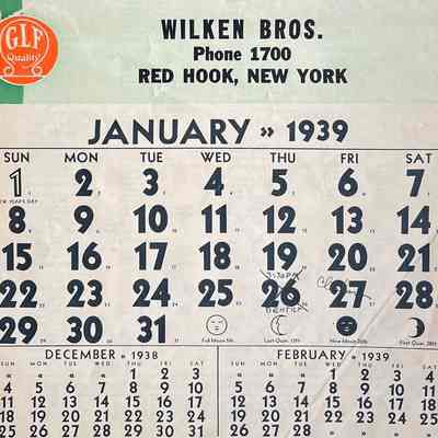 Wilken Bros. Promotional Calendar