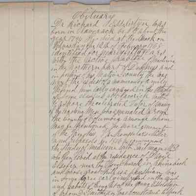 Obituary for Dr. Richard Esselestyn 1868