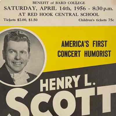 1956 Henry L. Scott concert poster