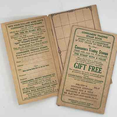 Amoco stamp books and receipts, Pulver's Service Station (Elmendorph)