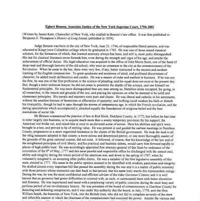 Egbert Benson - Short Biography