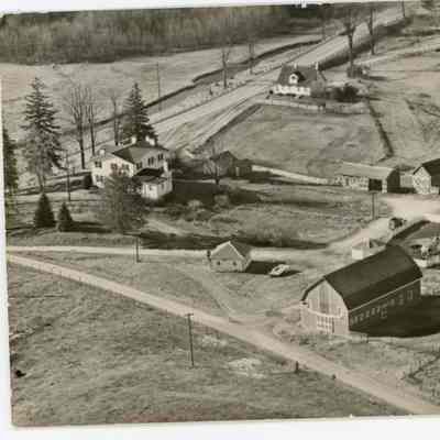 Aerial view of Irving Fraleigh Farm