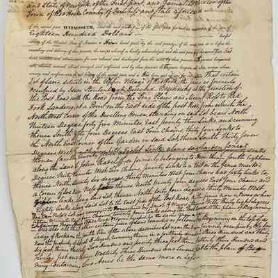 Deed, Robert Gorman & Gamaliel Wheeler 1840