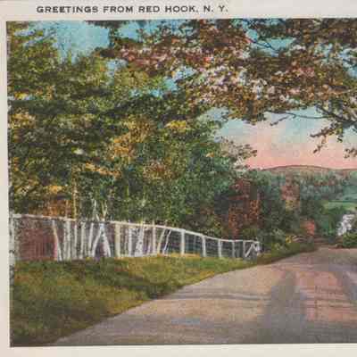 Postcard 'Greetings From Red Hook, N.Y.'