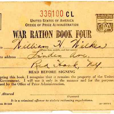 War Ration Book Four, William H. Wilken