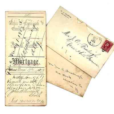 John A. Fraleigh Letters and Mortgage