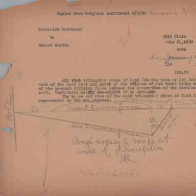 Deed, Frederick Barringer to Edward Martin, 1860