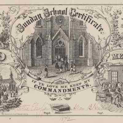 Sunday School Certificate