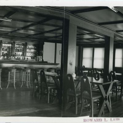 Red Hook Hotel interior, bar and restaurant, 1937