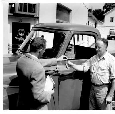 Robert Teator Gets the Keys to His New Ford Truck