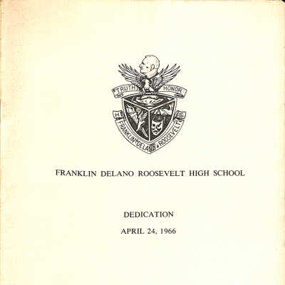 FDR High School Dedication Program - 1966