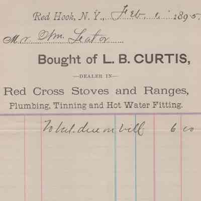 L. B. Curtis 1895 Invoices