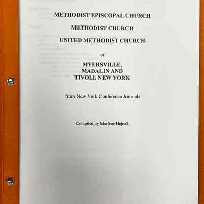 Methodist Episcopal Church - Tivoli - compiled History