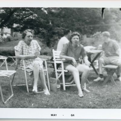 Gertrude Schutte with Barbara and Robert, 1964