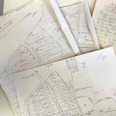 Annotated Photostats of Sanborns maps from 1912 and 1934