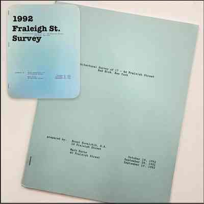 1992 Fraleigh Street Survey