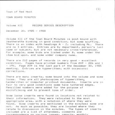 Vol. XII - DEcember 30, 1985 - 1988