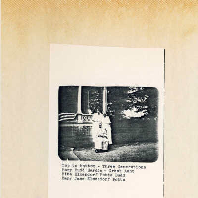 Elmendorf and Potts obituaries and photo of three descendants