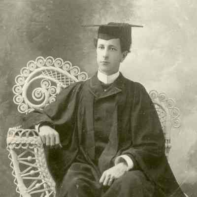 Frank Teal in graduation attire