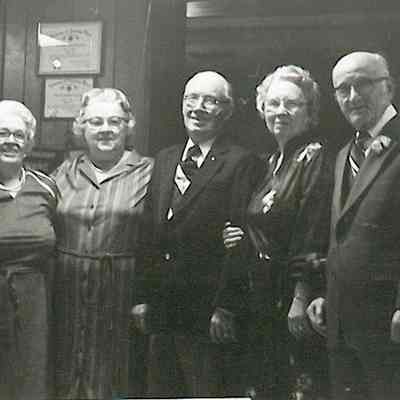 Mildred, Marguerite, Raymond, Mary, and Roland Brenzel