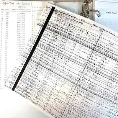 1892 State Census and indices