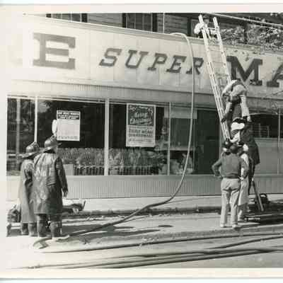 Red Hook Fire Department rescue above Empire Super Market