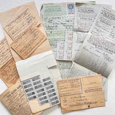 WW II Ration Books and Tickets