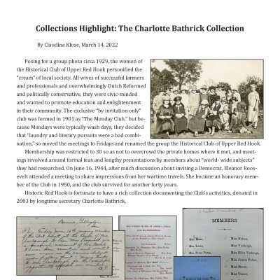 Blog Post: Collections Highlight: The Charlotte Bathrick Collection